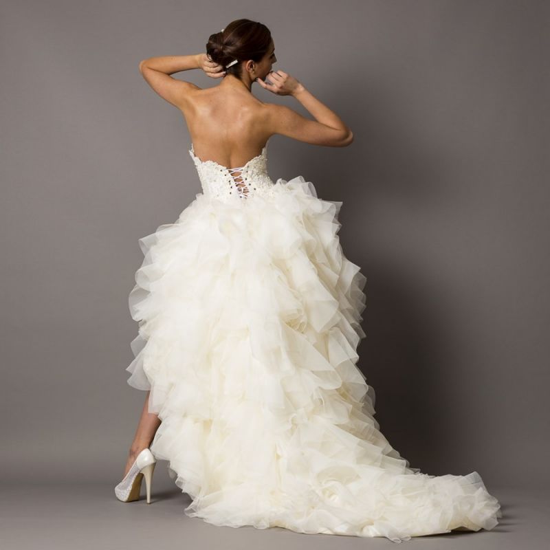 robe à volants plus courte devant